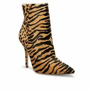 Like New/Pre-Adored Steve Madden Tiger Print Heeled Boots